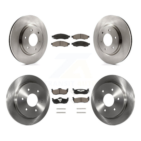 Front Rear Disc Brake Rotors And Ceramic Pads Kit For 2007 Nissan TITAN From 04 07 K8C-103182