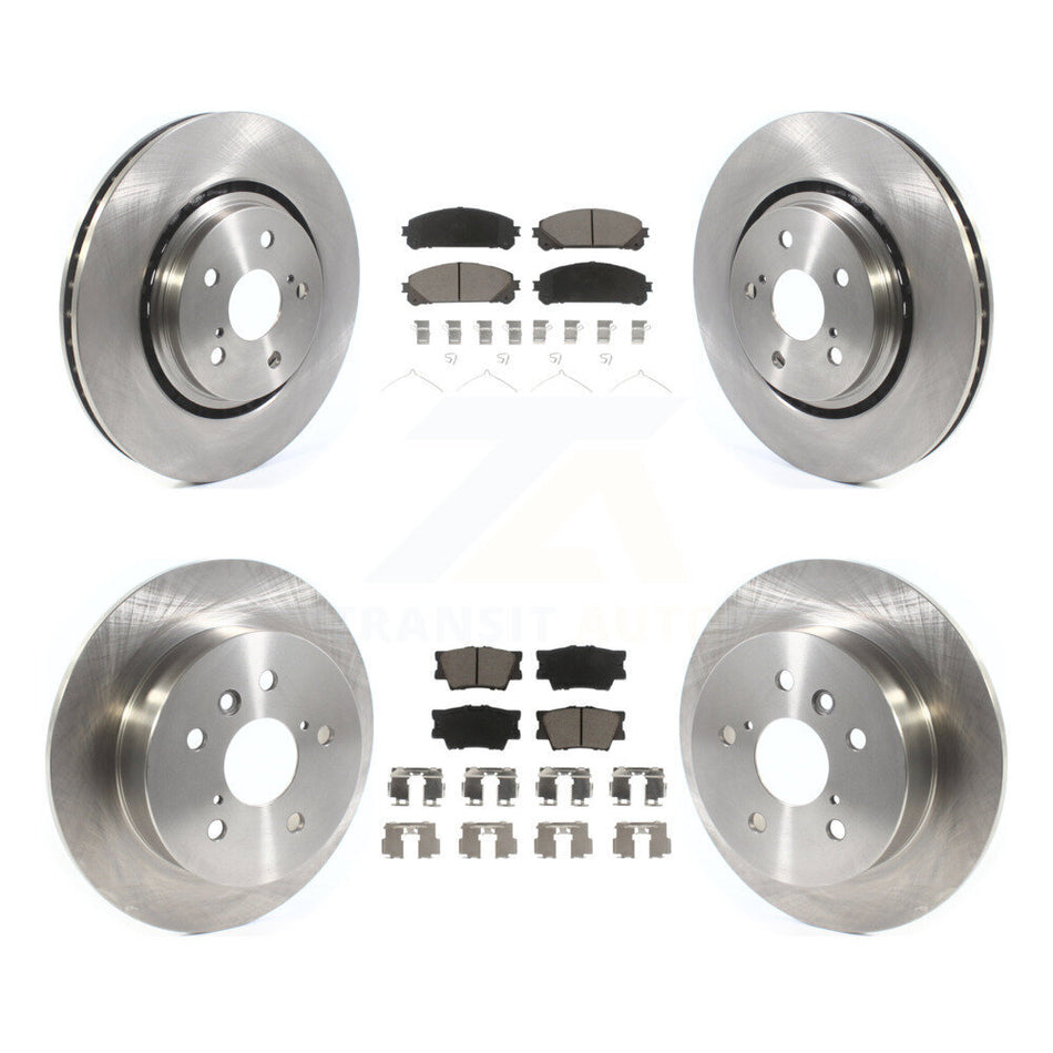 Front Rear Brake Rotors Ceramic Pad Kit For 22 Toyota Camry TRD With Manual Parking K8C-103184