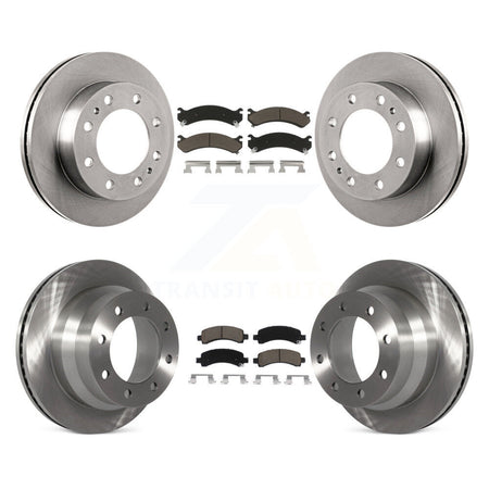 Front Rear Disc Brake Rotors And Ceramic Pads Kit For Chevrolet Express 4500 K8C-103193