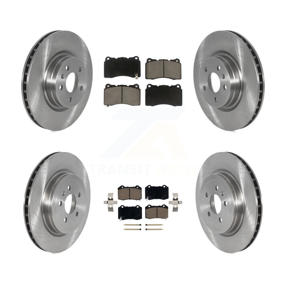 Front Rear Disc Brake Rotors Ceramic Pad Kit For 2017-2019 Tesla X S With Brembo Calipers K8C-103194