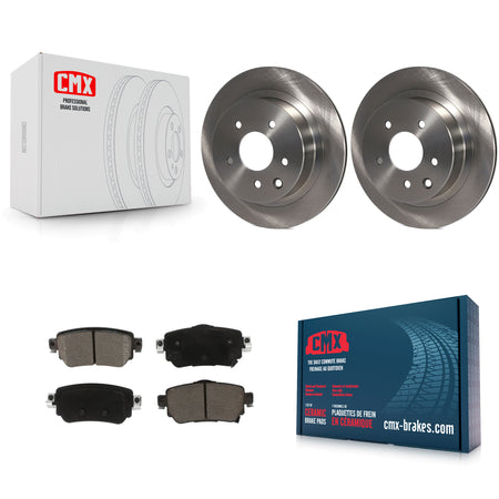 Rear Brake Rotors Ceramic Pad Kit For 19 Nissan Rogue Sport S With Electric Parking K8C-103198