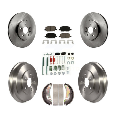 Front Rear Disc Brake Rotors Ceramic Pads And Drum Kit (7Pc) For Chevrolet Trax K8C-103208