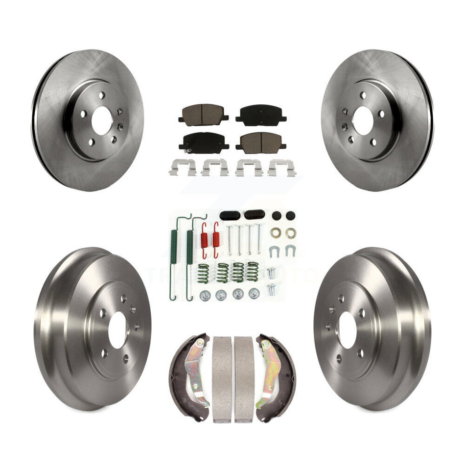 Front Rear Disc Brake Rotors Ceramic Pads And Drum Kit (7Pc) For Chevrolet Trax K8C-103208
