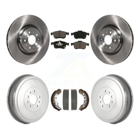 Front Rear Disc Brake Rotors Ceramic Pads And Drum Kit For 2015-2021 Ram ProMaster City K8C-103212
