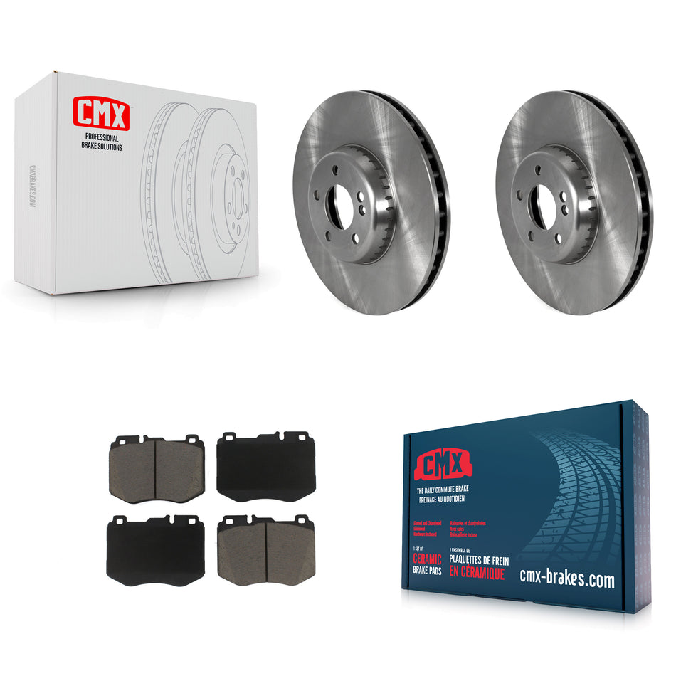 Front Disc Brake Rotors And Ceramic Pads Kit For Mercedes-Benz C300 C400 C350e K8C-103225