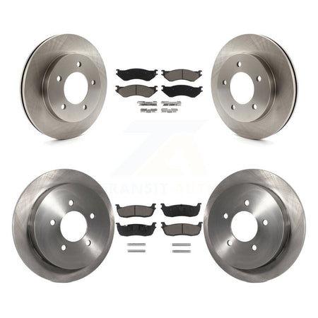 Front Rear Disc Brake Rotors And Ceramic Pads Kit For 2004 Ford F-150 Heritage 4WD K8C-103239
