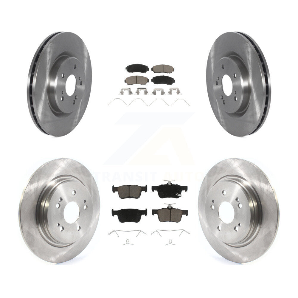 Front Rear Disc Brake Rotors And Ceramic Pads Kit For 2019-2021 Acura RDX K8C-103245