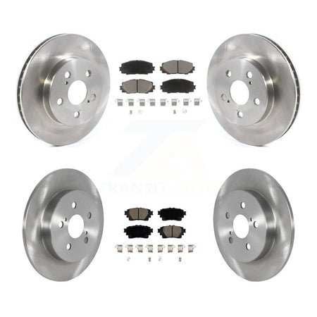 Front Rear Brake Rotor And Ceramic Pad Kit For Toyota Corolla With Electric Parking K8C-103247
