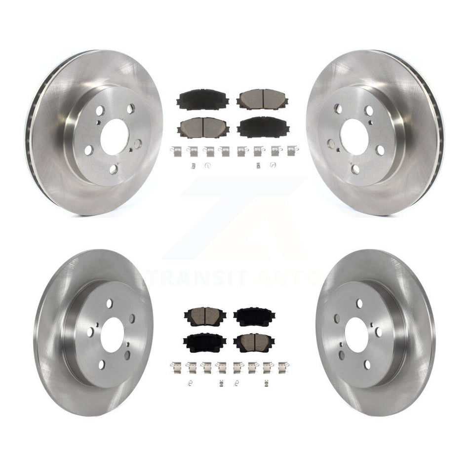 Front Rear Brake Rotor And Ceramic Pad Kit For Toyota Corolla With Electric Parking K8C-103247