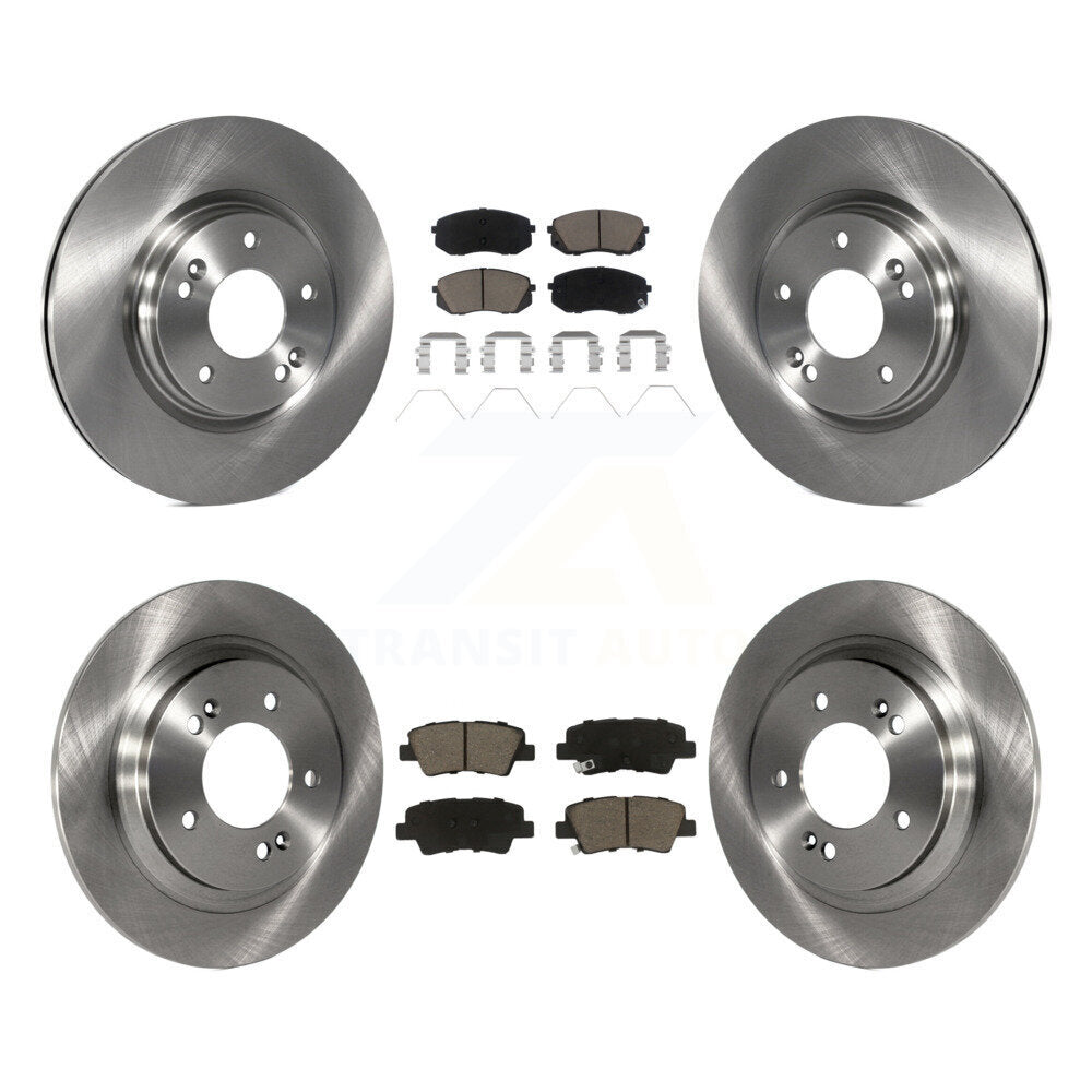Front Rear Disc Brake Rotors And Ceramic Pads Kit For Hyundai Elantra GT Kia Forte5 K8C-103280