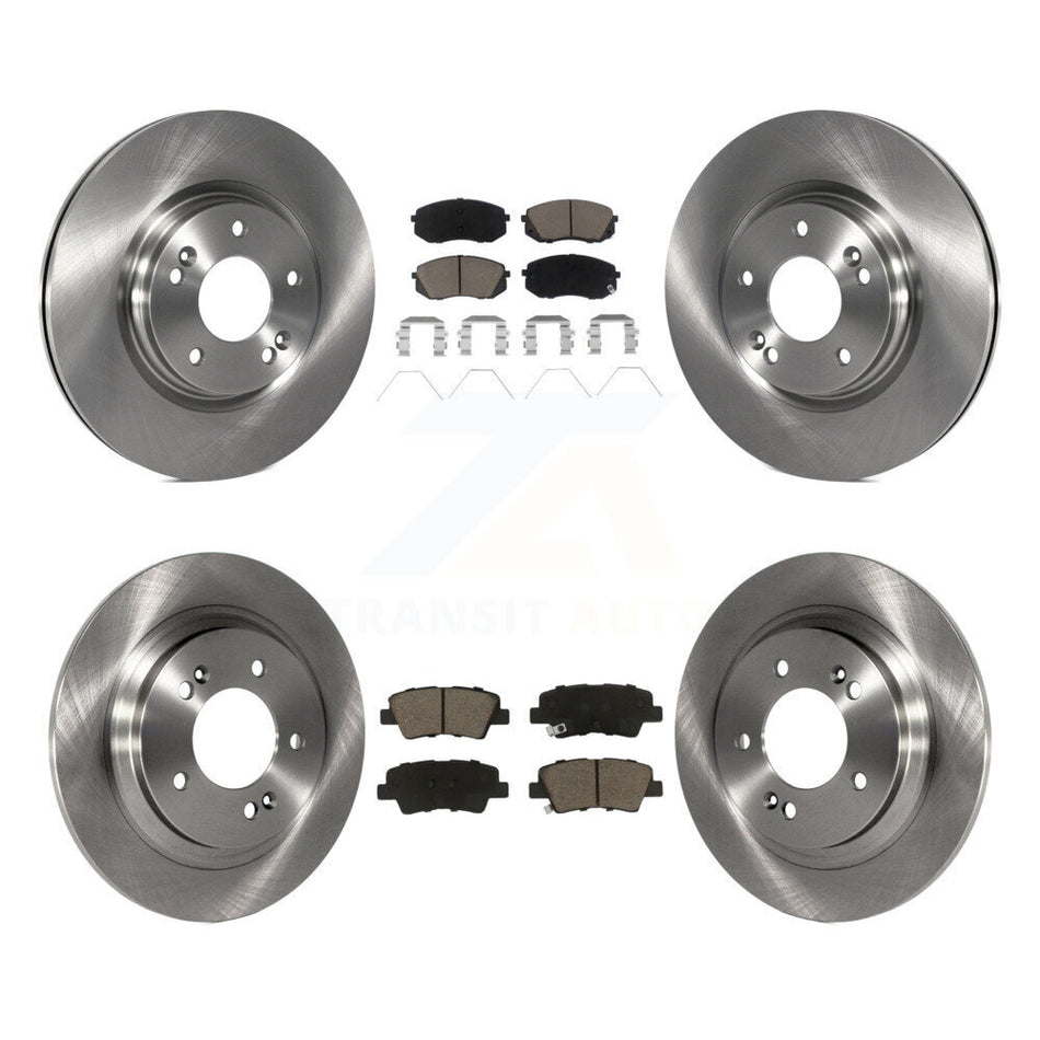Front Rear Disc Brake Rotors And Ceramic Pads Kit For Hyundai Elantra GT Kia Forte5 K8C-103280