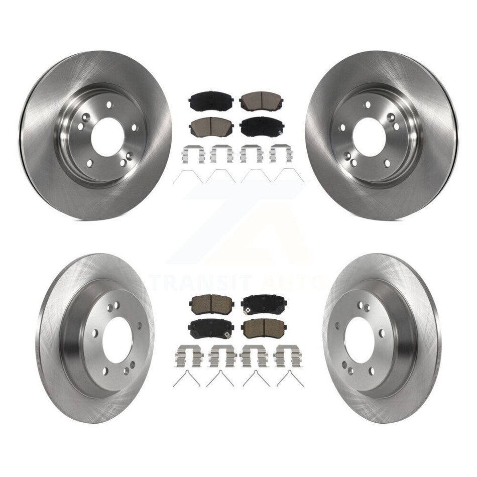 Front Rear Brake Rotor & Ceramic Pad Kit For 18-21 Hyundai Kona Ultimate Limited with FWD K8C-103281
