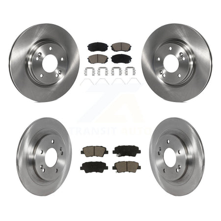 Front Rear Brake Rotor Ceramic Pad Kit For 22-23 Hyundai Kona With Electric Parking K8C-103288
