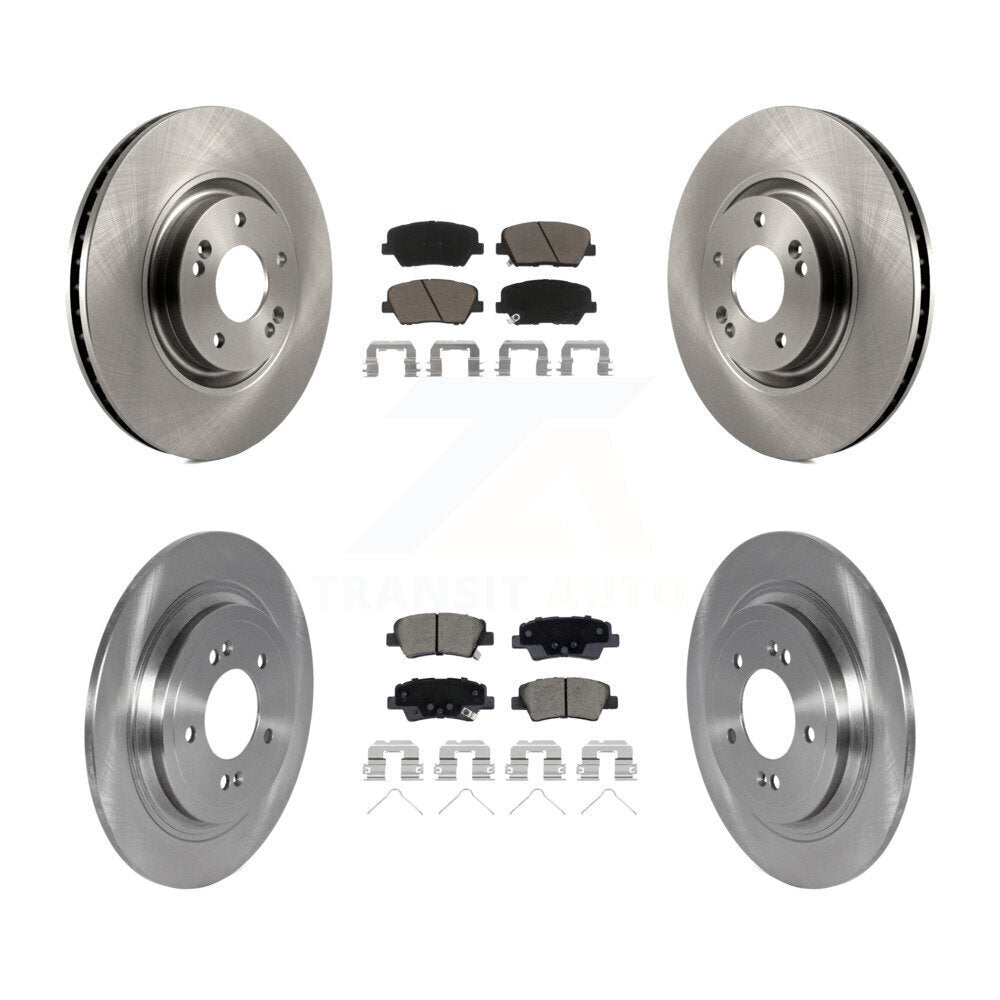 Front Rear Disc Brake Rotors And Ceramic Pads Kit For 2019-2020 Hyundai Nexo K8C-103290