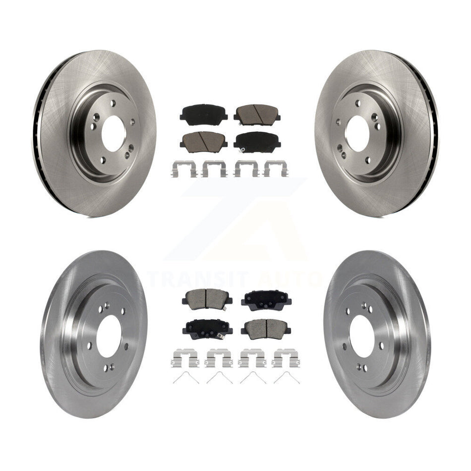 Front Rear Disc Brake Rotors And Ceramic Pads Kit For 2019-2020 Hyundai Nexo K8C-103290