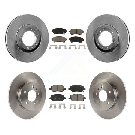 Front Rear Disc Brake Rotors And Ceramic Pads Kit For 2005 Pontiac Montana SV6 with FWD K8C-103291