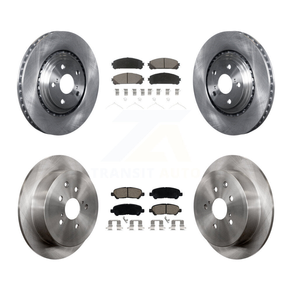 Front Rear Disc Brake Rotors And Ceramic Pads Kit For Toyota Highlander K8C-103296