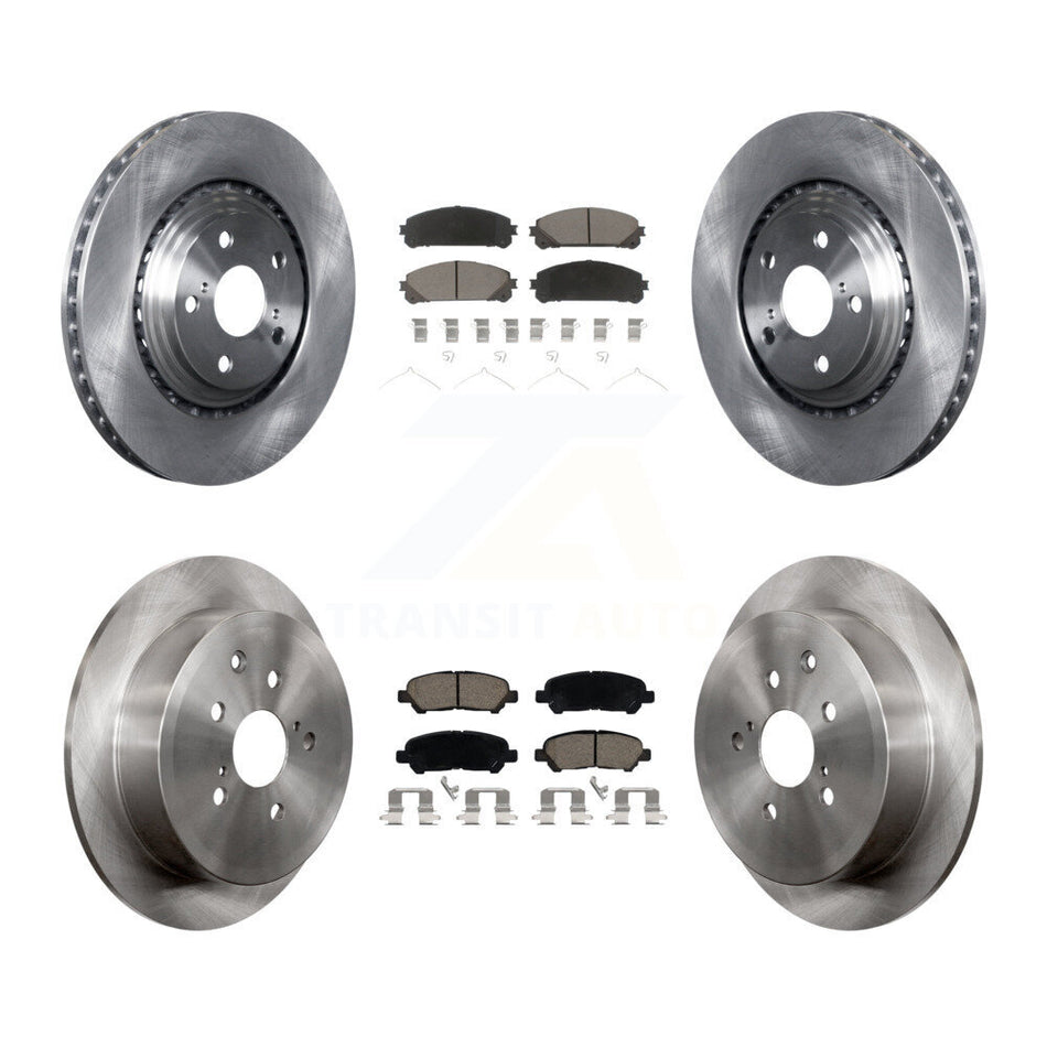 Front Rear Disc Brake Rotors And Ceramic Pads Kit For Toyota Highlander K8C-103296