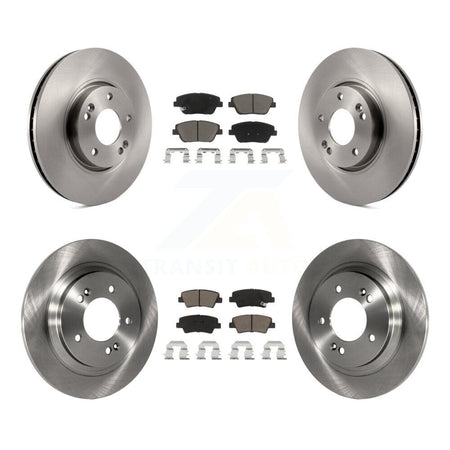 Front Rear Brake Rotors Ceramic Pad Kit For 15 Hyundai Sonata With Electric Parking K8C-103300