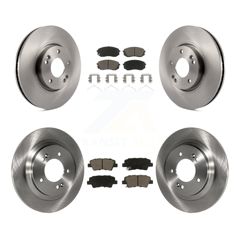 Front Rear Brake Rotors Ceramic Pad Kit For 16 Hyundai Sonata With Electric Parking K8C-103301