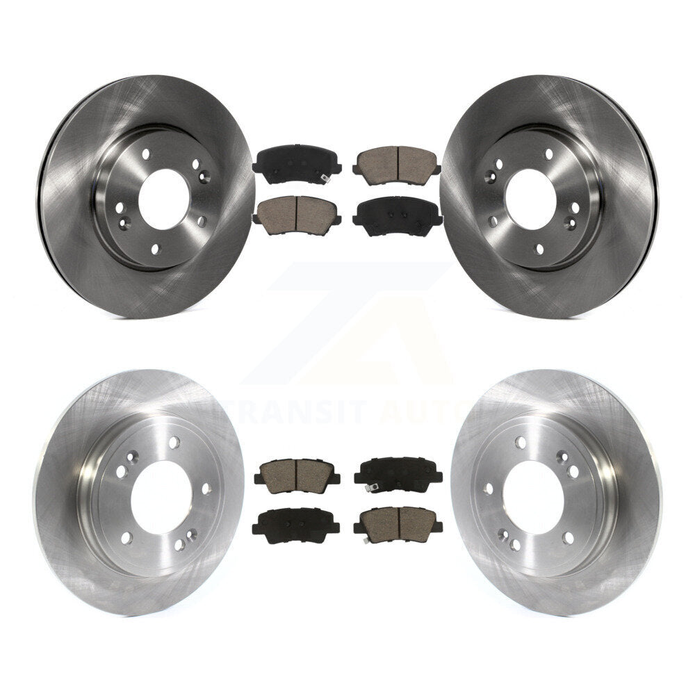 Front Rear Brake Rotor Ceramic Pad Kit For 2019-2021 Hyundai Veloster Naturally Aspirated K8C-103306