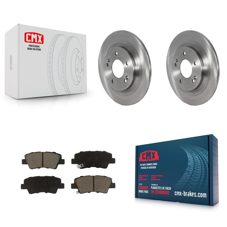 Rear Brake Rotor & Ceramic Pad Kit For 22-23 Hyundai Kona AWD With Electric Parking K8C-103309