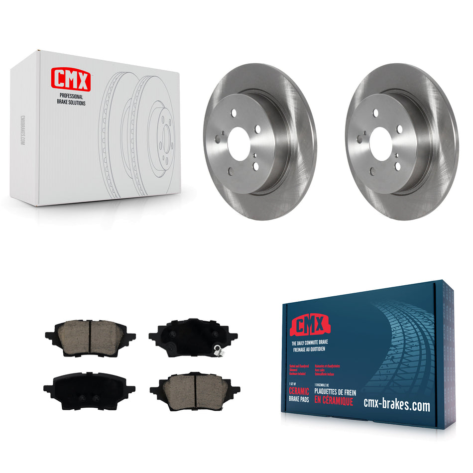 Rear Disc Brake Rotors And Ceramic Pads Kit For Toyota C-HR K8C-103312