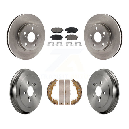 Front Rear Disc Brake Rotors Ceramic Pads And Drum Kit For 2000 Toyota Celica GT K8C-103322