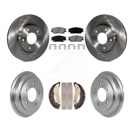 Front Rear Disc Brake Rotors Ceramic Pads And Drum Kit For 2020-2023 Hyundai Venue K8C-103325