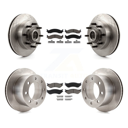 Front Rear Disc Brake Rotors And Ceramic Pads Kit For 2001-2002 Dodge Ram 2500 K8C-103327