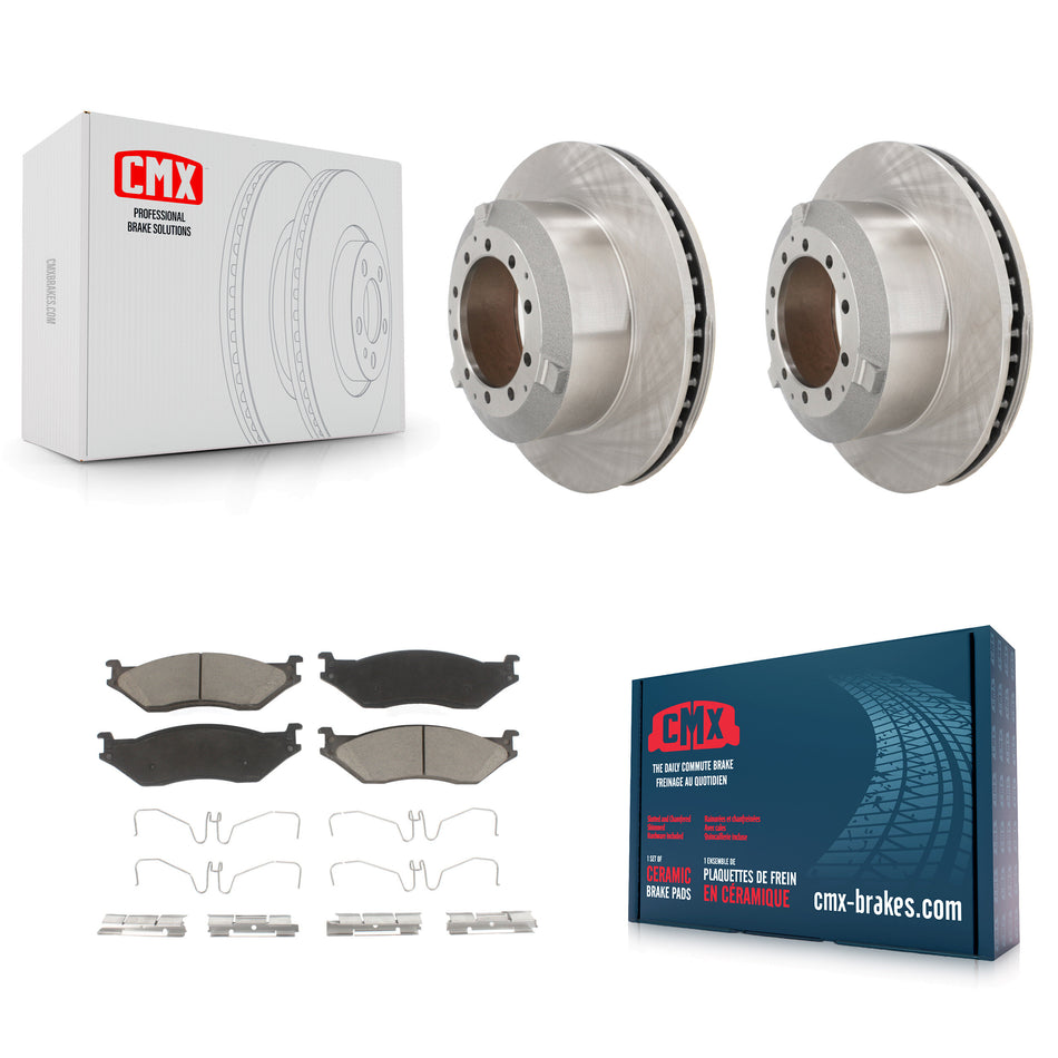 Front Brake Rotor Ceramic Pad Kit For International TerraStar IC Corporation AE School AC K8C-103334