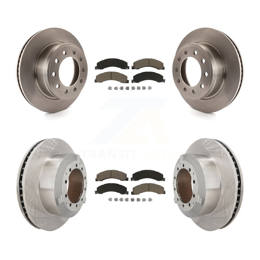 Front Rear Brake Rotor & Ceramic Pad Kit For Ram Dodge Sterling Truck 4500 5500 Bullet 45 K8C-103352