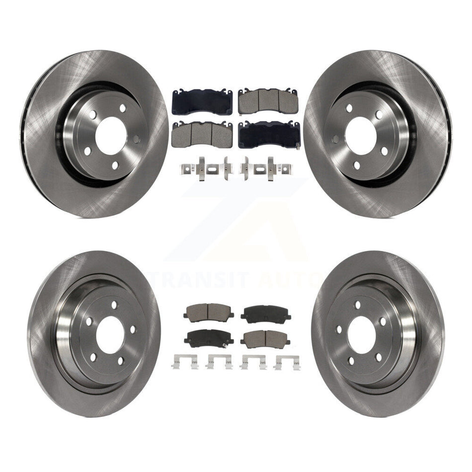 Front Rear Brake Rotor & Ceramic Pad Kit For Ford Mustang V6 with 3.7L With Brembo Brakes K8C-103402