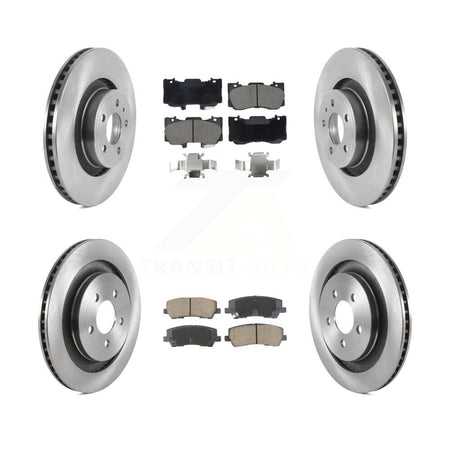 Front Rear Brake Rotor Ceramic Pad Kit For 2015-2019 Ford Mustang GT Premium/GT with 5.0L K8C-103403