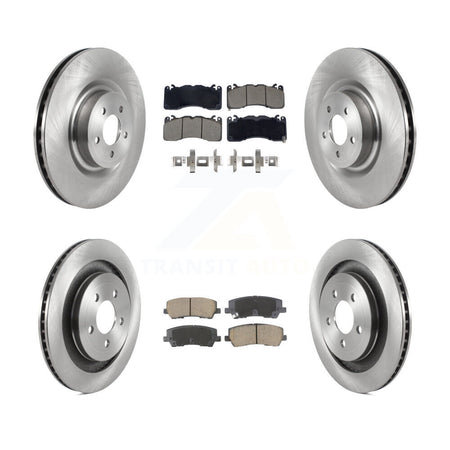 Front Rear Disc Brake Rotors And Ceramic Pads Kit For Ford Mustang K8C-103404