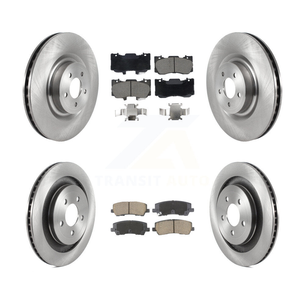Front Rear Disc Brake Rotor Ceramic Pad Kit For 2020 Ford Mustang GT Premium/GT with 5.0L K8C-103405