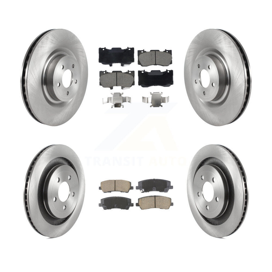 Front Rear Disc Brake Rotor Ceramic Pad Kit For 2020 Ford Mustang GT Premium/GT with 5.0L K8C-103405