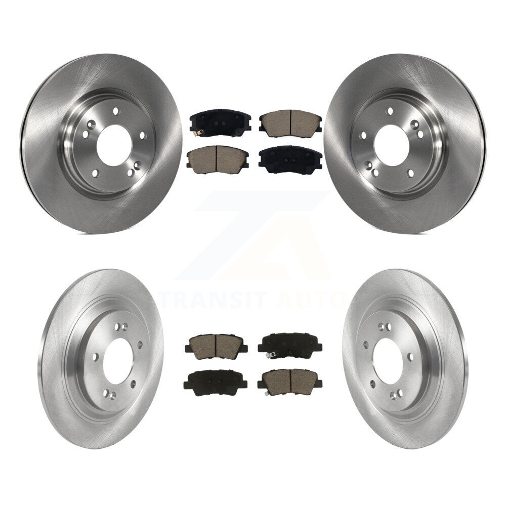 Front Rear Disc Brake Rotors And Ceramic Pads Kit For 2020-2023 Kia Soul EV K8C-103411