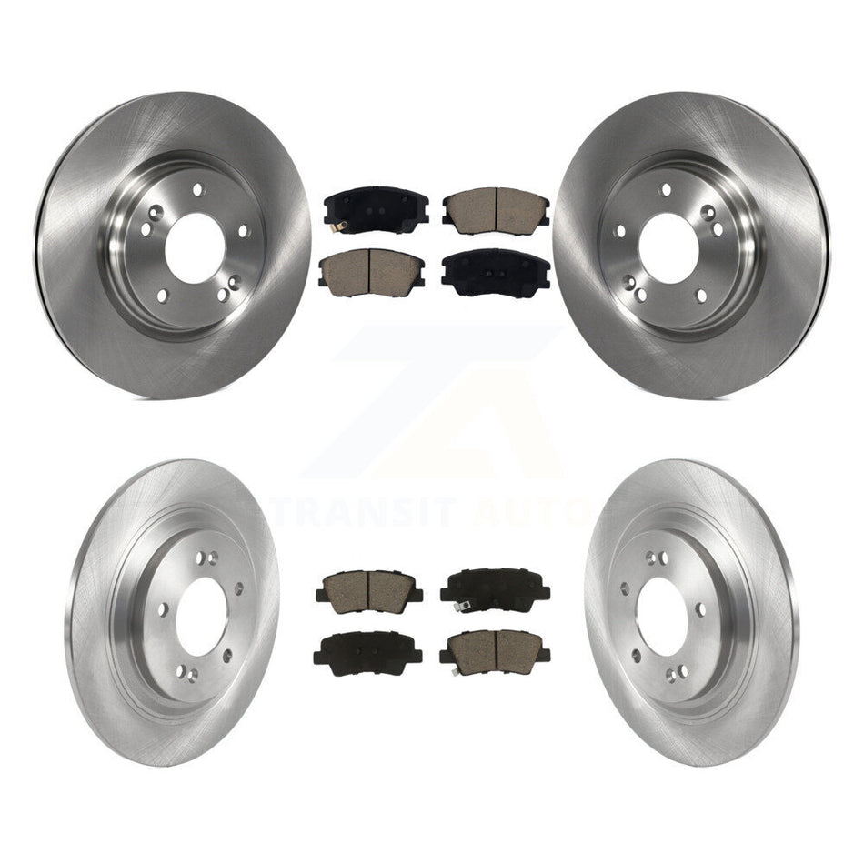 Front Rear Disc Brake Rotors And Ceramic Pads Kit For 2020-2023 Kia Soul EV K8C-103411
