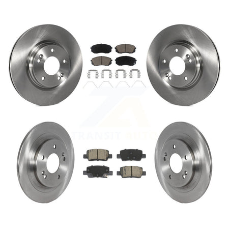 Front Rear Disc Brake Rotors & Ceramic Pad Kit For Kia Seltos With Electric Parking K8C-103417