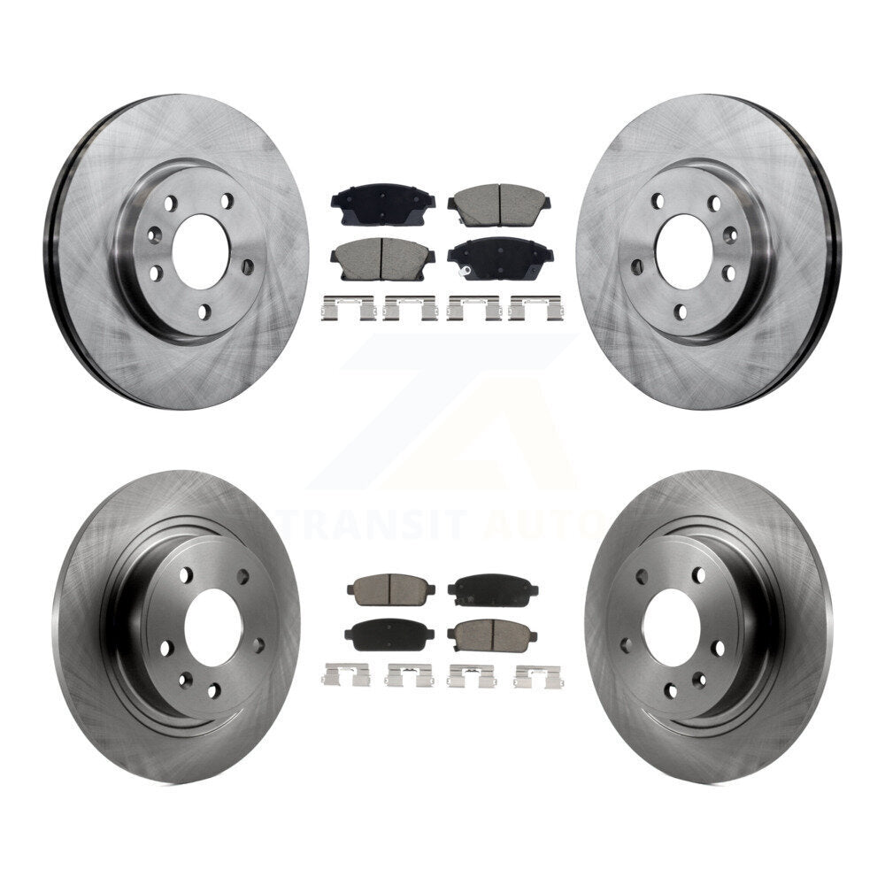 Front Rear Disc Brake Rotor Ceramic Pad Kit For Chevrolet Cruze Buick Verano Orlando Volt K8C-103420