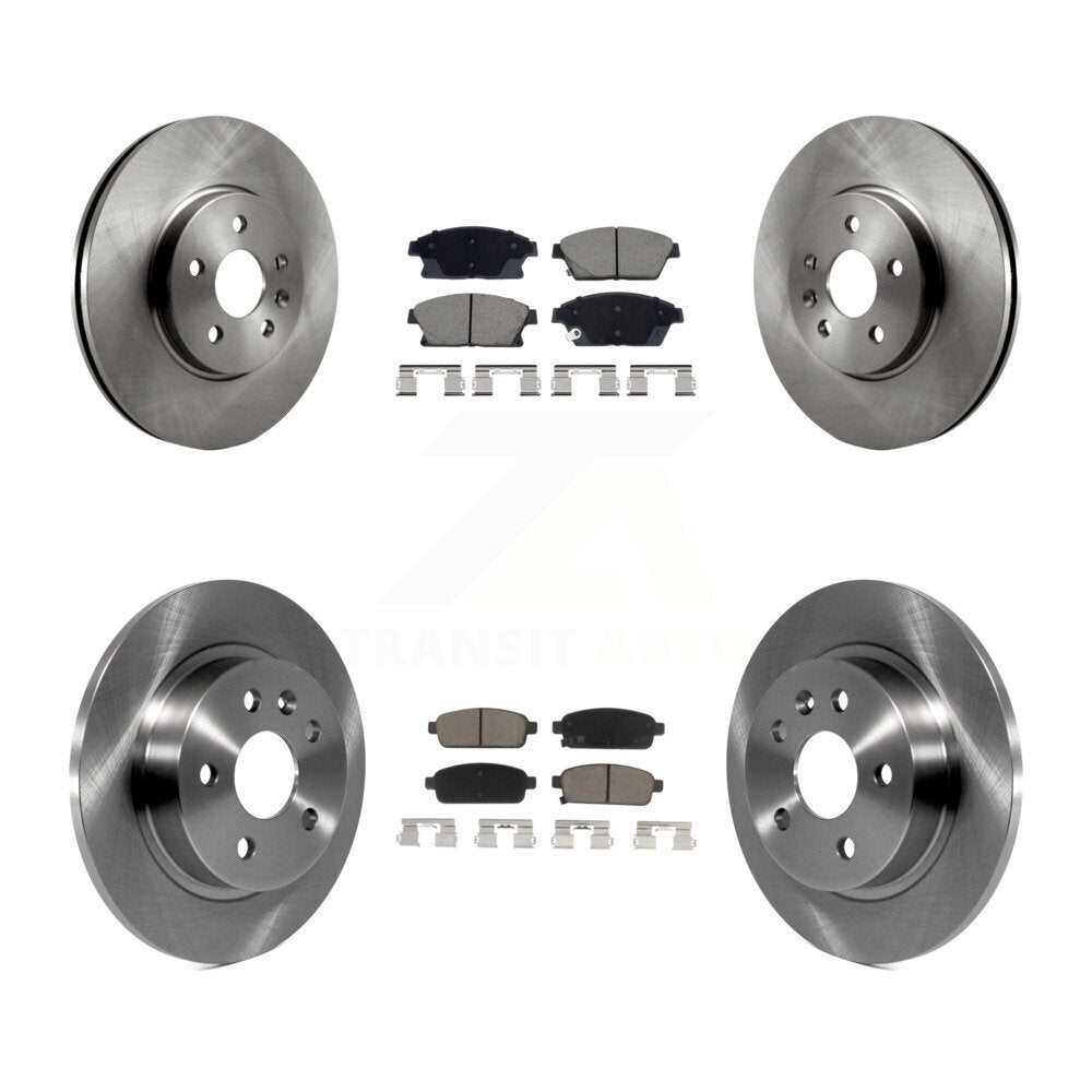 Front Rear Disc Brake Rotor And Ceramic Pad Kit For 2013-2017 Chevrolet Trax Buick Encore K8C-103421