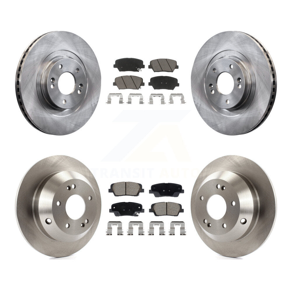 Front Rear Disc Brake Rotors And Ceramic Pads Kit For Hyundai Santa Fe Sport Kia Sorento K8C-103423