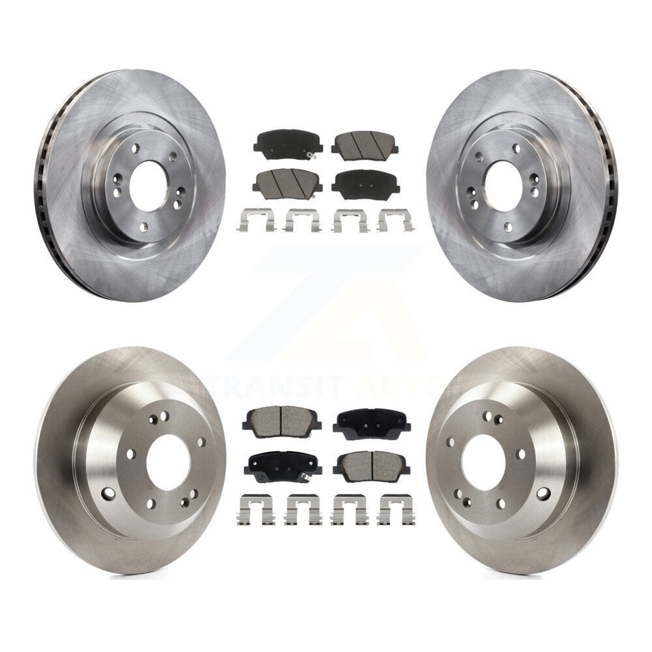 Front Rear Disc Brake Rotors And Ceramic Pads Kit For Hyundai Santa Fe Sport Kia Sorento K8C-103423