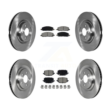Front Rear Disc Brake Rotor & Ceramic Pad Kit For Lincoln Aviator Ford Police Interceptor K8C-103438