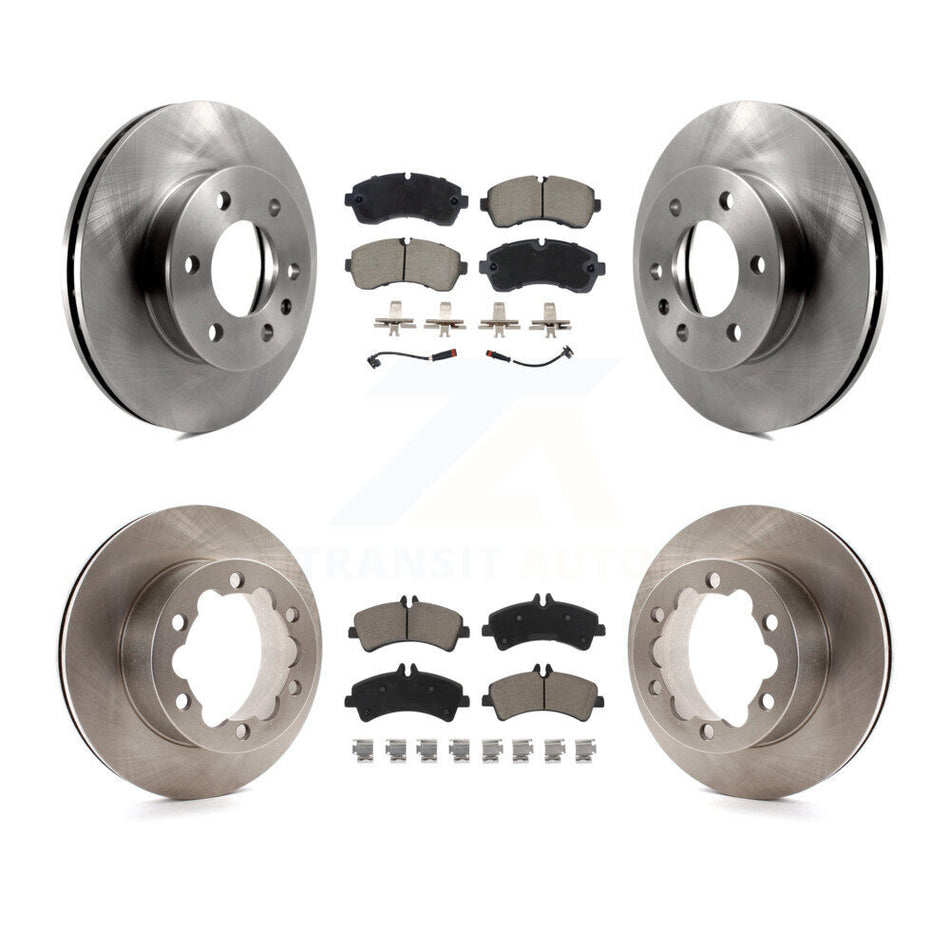 Front Rear Brake Rotor Ceramic Pad Kit For Sprinter 3500 Mercedes-Benz Dodge Freightliner K8C-103442