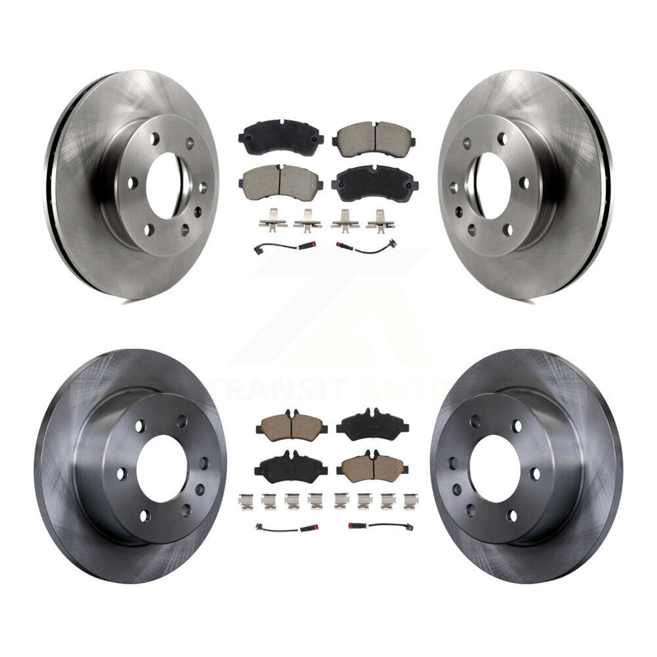 Front Rear Disc Brake Rotors And Ceramic Pads Kit For Dodge Sprinter 3500 Freightliner K8C-103445