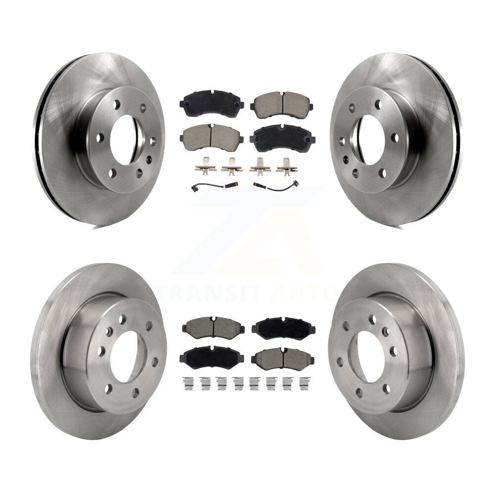 Front Rear Brake Rotors Ceramic Pad Kit For Mercedes-Benz Sprinter 2500 3500 Freightliner K8C-103448