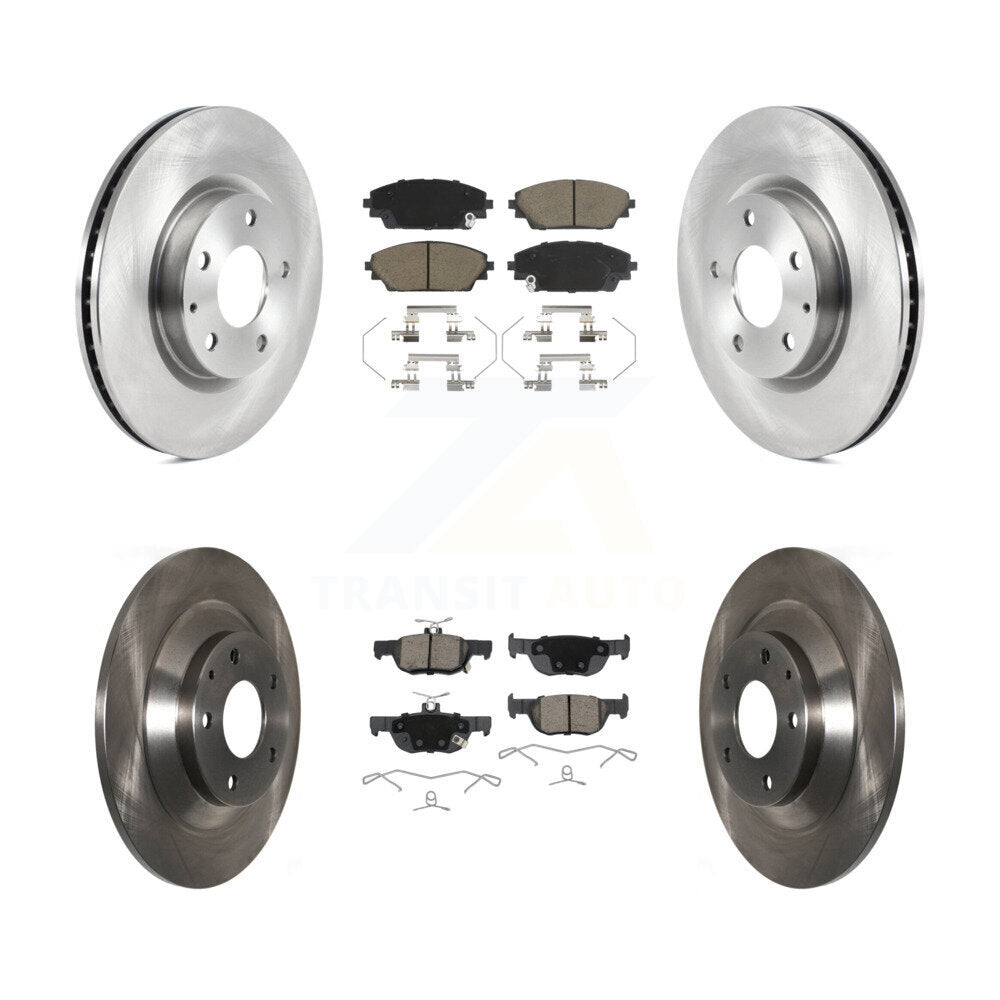 Front Rear Brake Rotor And Ceramic Pad Kit For Mazda CX-30 With 302mm Diameter K8C-103453