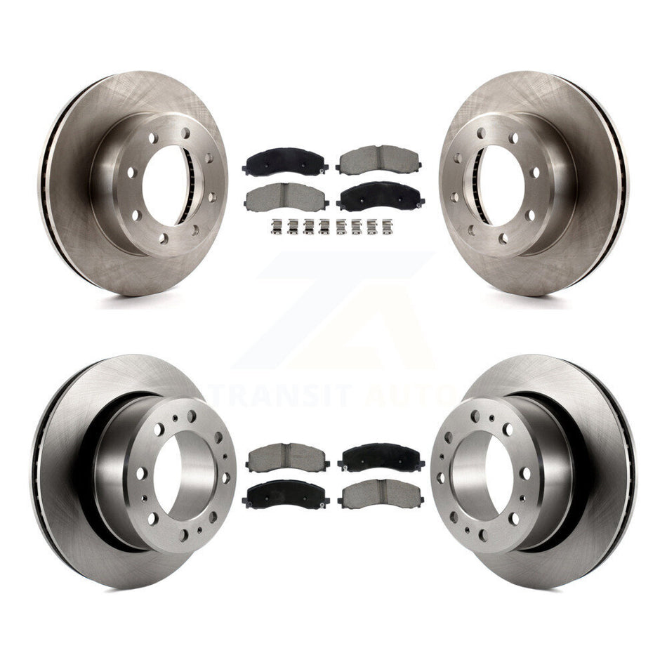 Front Rear Disc Brake Rotors And Ceramic Pads Kit For Ram 2500 3500 K8C-103454
